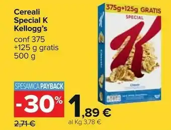Carrefour Cereali offerta