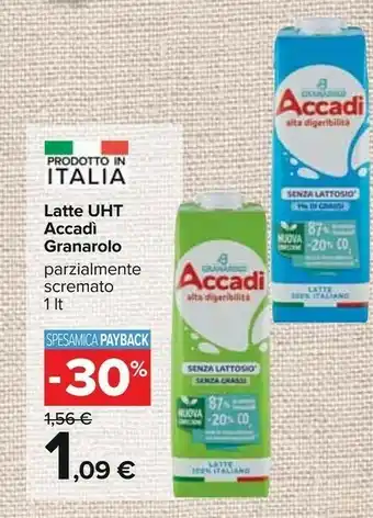 Carrefour Latte granarolo offerta