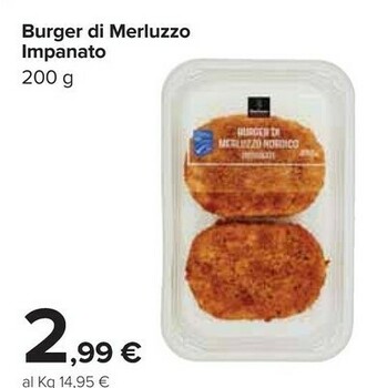 Carrefour Filetti di merluzzo offerta