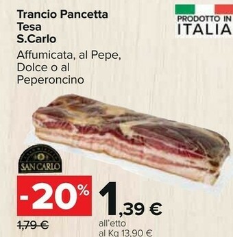 Carrefour Pancetta offerta