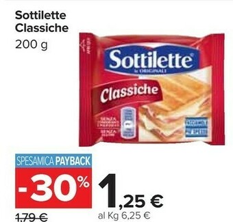 Carrefour Sottilette offerta