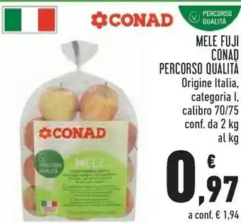 Conad Margherita Conad percorso qualita mele fuji offerta
