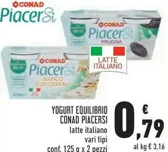 Conad yogurt equilibrio piacersi