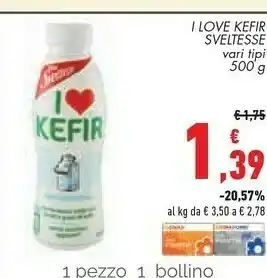 Conad Margherita Nestlé - i love kefir gusto multifrutti 500 g(ml) offerta