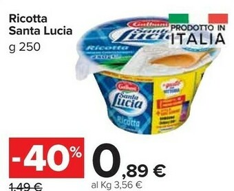 Carrefour Market Ricotta santa lucia offerta