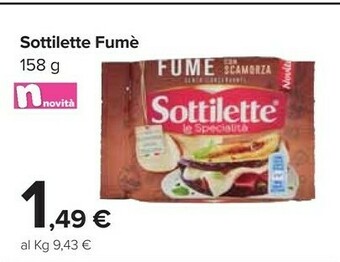 Carrefour Market Sottilette fumè offerta