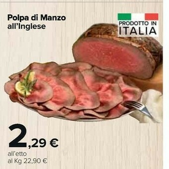 Carrefour Market Polpa di manzo all'inglese offerta