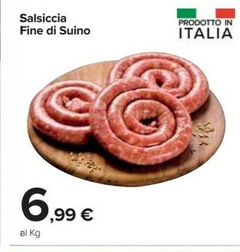 Carrefour Market Salsiccia fine di suino offerta