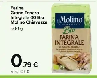 Carrefour Market Farina integrale di grano tenero offerta