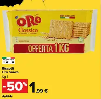 Carrefour Market Biscotti oro offerta