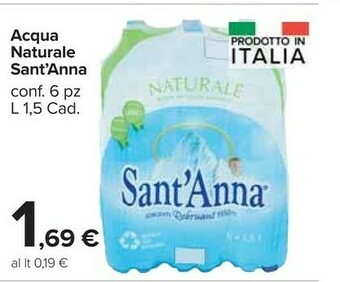 Carrefour Market Acqua minerale naturale offerta