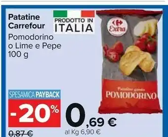 Carrefour Market Carrefour patatine pomodorino offerta