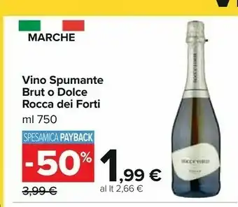 Carrefour Market Rocca dei forti vino spumante brut o dolce offerta