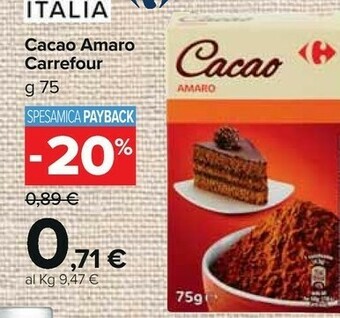 Carrefour Market Cacao amaro offerta