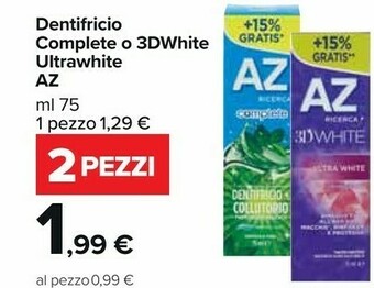 Carrefour Market Dentifricio complete offerta