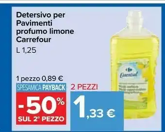 Carrefour Market Detersivo per pavimenti profumo limone offerta