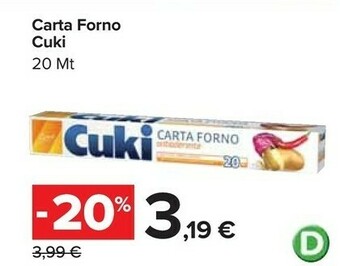 Carrefour Market Carta forno offerta