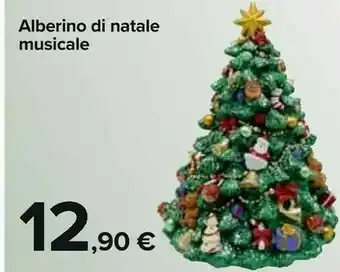 Carrefour Market Alberino di natale musicale offerta