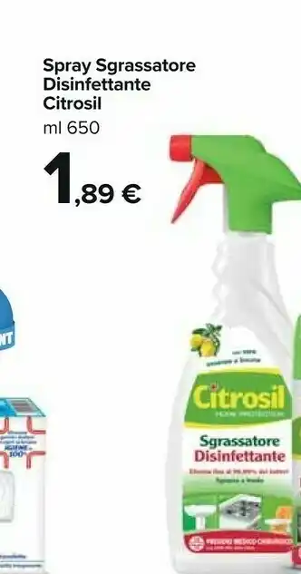 Carrefour Market Spray sgrassatore disinfettante offerta