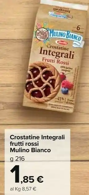 Carrefour Market Crostatine integrali frutti rossi offerta