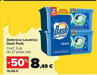 Carrefour Market Detersivo lavatrice pods offerta