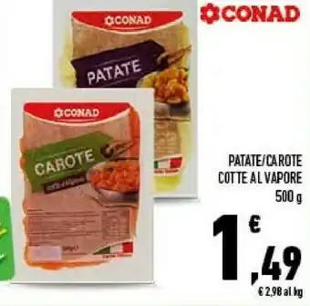 Conad City Conad patate/carote cotte al vapore offerta
