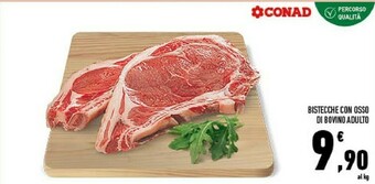Conad City Bistecche con osso di bovino adulto offerta