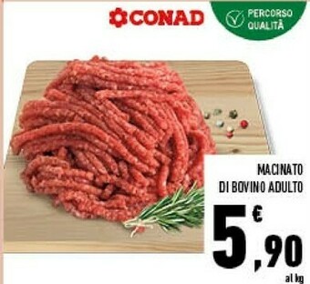 Conad City Macinato di bovino adulto offerta