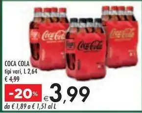 Bennet COCA COLA tipi vari offerta