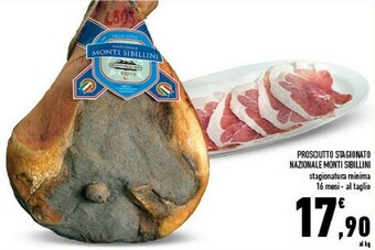 Conad City Monti sibillini prosciutto stagionato nazionale offerta