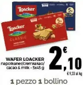 Conad City Wafer milk offerta
