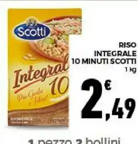 Conad City Riso integrale 10 minuti offerta