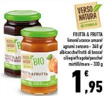 Conad Conad - frutta & frutta limoni bio verso natura 340 g(ml) offerta