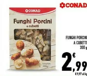 Conad Funghi porcini a cubetti offerta