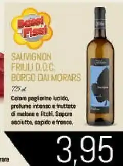 Conad Sauvignon friuli doc borgo dai morars offerta
