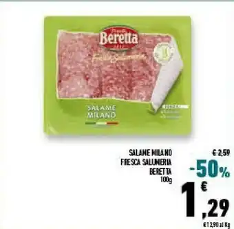 Conad Superstore Fratelli beretta - salame milano 100 g(ml) offerta