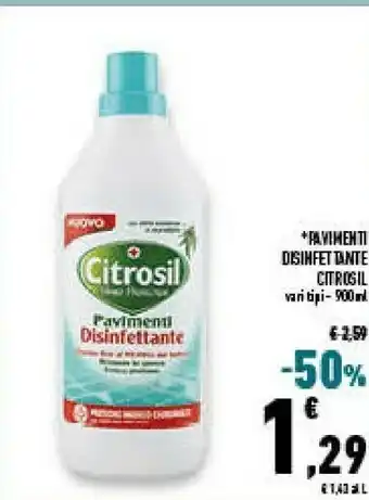 Conad Superstore Citrosil pavimenti disinfettante offerta