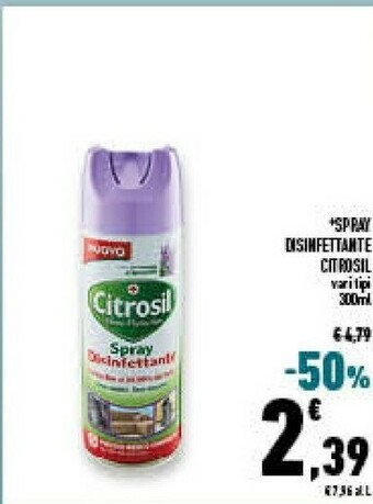 Conad Superstore Citrosil spray disinfettante offerta