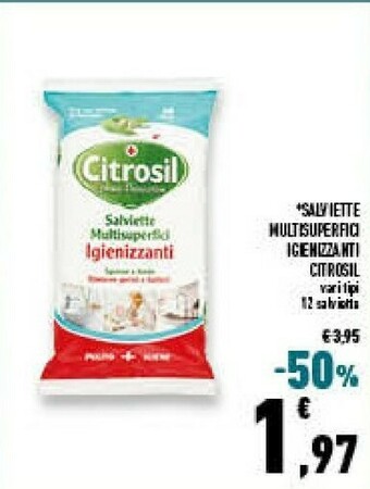 Conad Superstore Citrosil salviette multisuperfici igienizzanti offerta