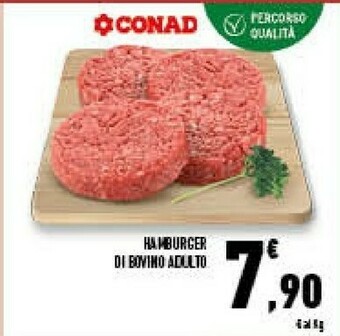 Conad Superstore Hamburger di bovino adulto offerta