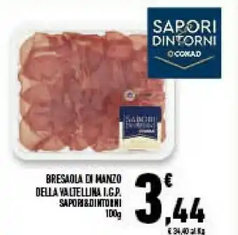 Conad Superstore Sapori & dintorni conad bresaola di manzo della valtellina igp offerta