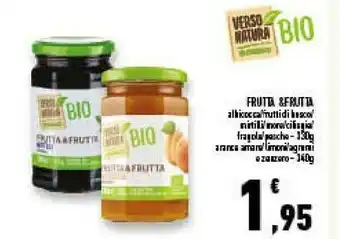Conad Superstore Verso natura bio albicocche/ frutti di bosco/ mirtilli/ more/ ciliegie/ fragole/ pesche - 330 g, arance amare/ agrumi e zenze offerta