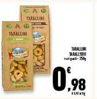 Conad Superstore Tarall'oro - tarallini al peperoncino più leggeri più friabili 250 g(ml) offerta