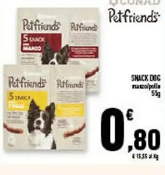 Conad Superstore Conad petfriends manzo 55 g offerta