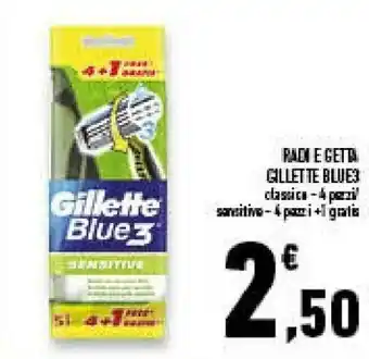 Conad Superstore Radi e getta blue3 classico/ sensitive offerta