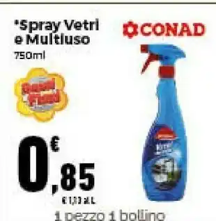 Conad Superstore Spray vetri e multluso offerta