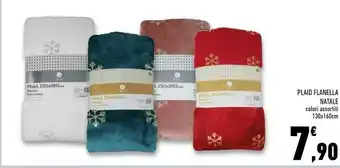 Conad Superstore Plaid flanella natale offerta