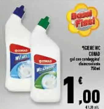 Conad Superstore Igiene wc gel con candeggina offerta
