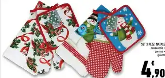 Conad Superstore Set 3 pezzi natale offerta