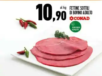 Conad Superstore Conad fettine sottili di bovino adulto offerta